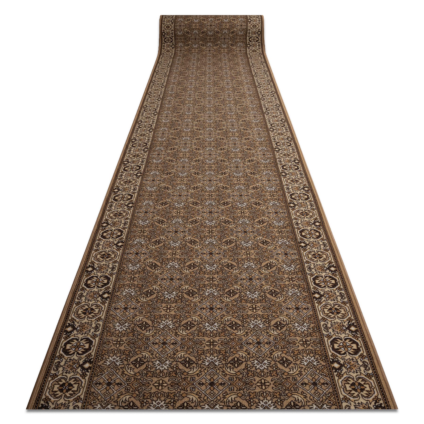Tapis de couloir Bidjar rugsx beige d'une durabilité exceptionnelle de 100x340 cm