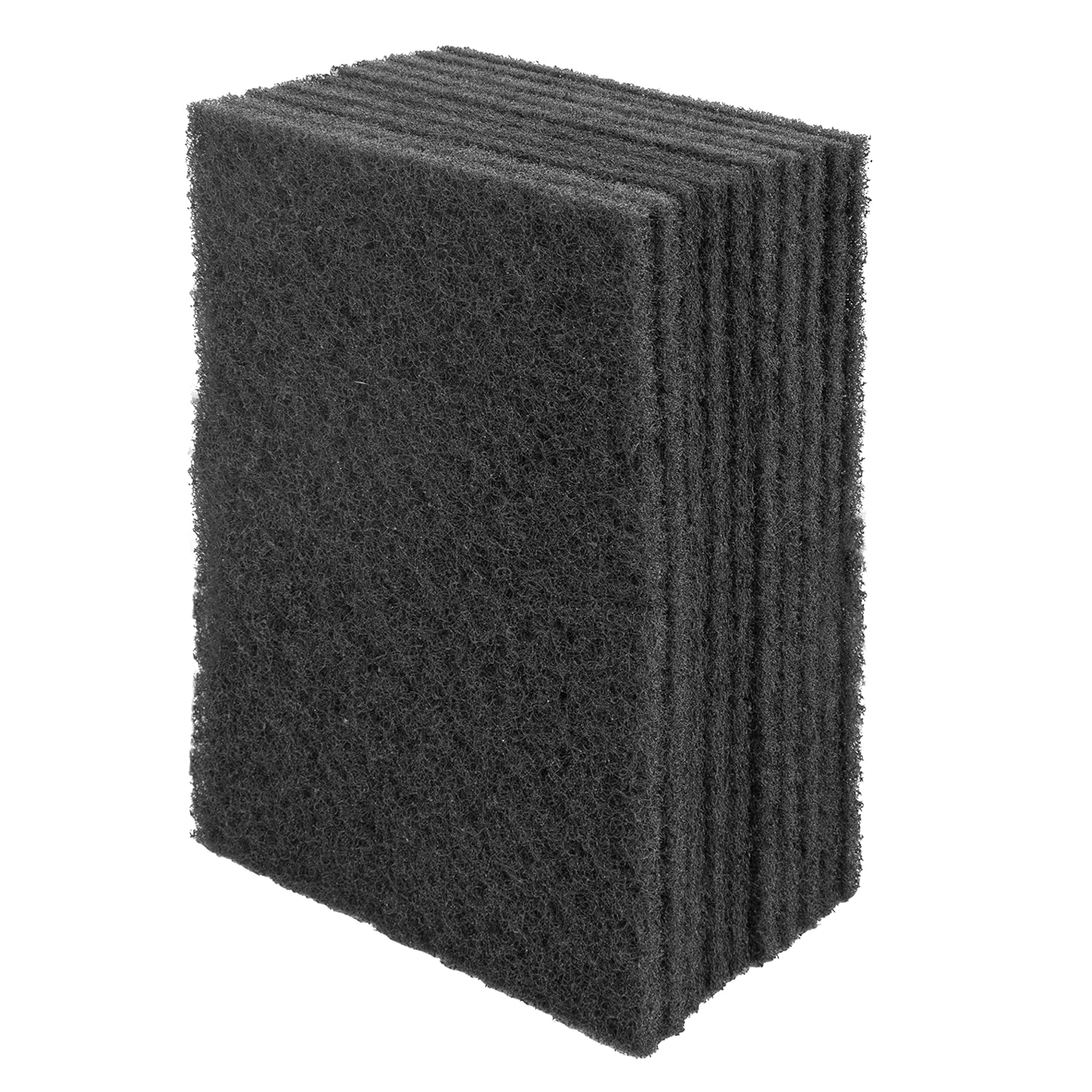 Peachtree Woodworking NonWoven 6" x 9" Black Abrasive Pad 10 Pack