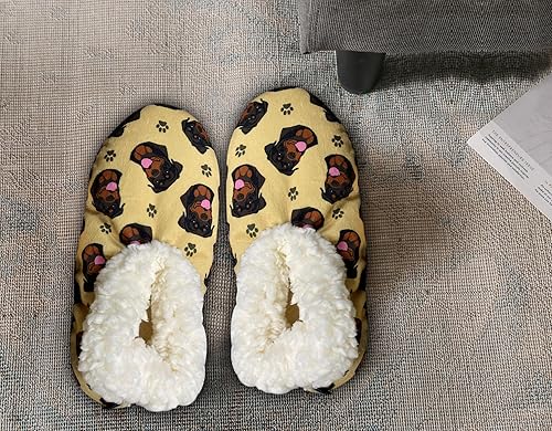 Miniatura 7 de Comfies Pantuflas Acogedoras pantuflas de sherpa para mujeres y hombres Zapatos de interior Regalos para amantes de las mascotas Parte inferior