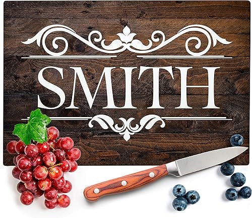 Miniatura 9 de Letreros de cocina personalizados para parejas, 12 patrones de mármol, 8 x 10 pulgadas, tabla de cortar de vidrio personalizada, regalos de boda