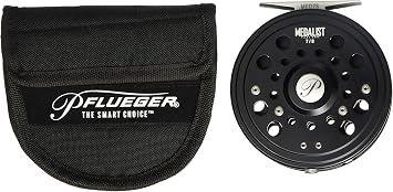 Pflueger Medalist Fly Reel, Size 44385 Fishing Reel, Right/Left Handle Position, Corrosion-Resistant, Aluminum Spool, Click & Pawl System