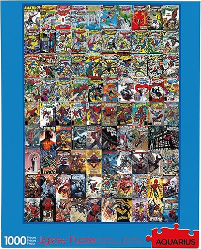 AQUARIUS Marvel Spider-Man - Rompecabezas de 1000 piezas, sin deslumbramiento, ajuste de precisión, productos y coleccionables con licencia oficial