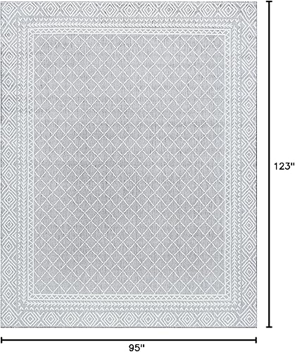 Miniatura 2 de Alfombra grande para interiores y exteriores, resistente al agua y a la decoloración, de 8 x 10 pies, para patio, terraza, porche, entrada, alfombra