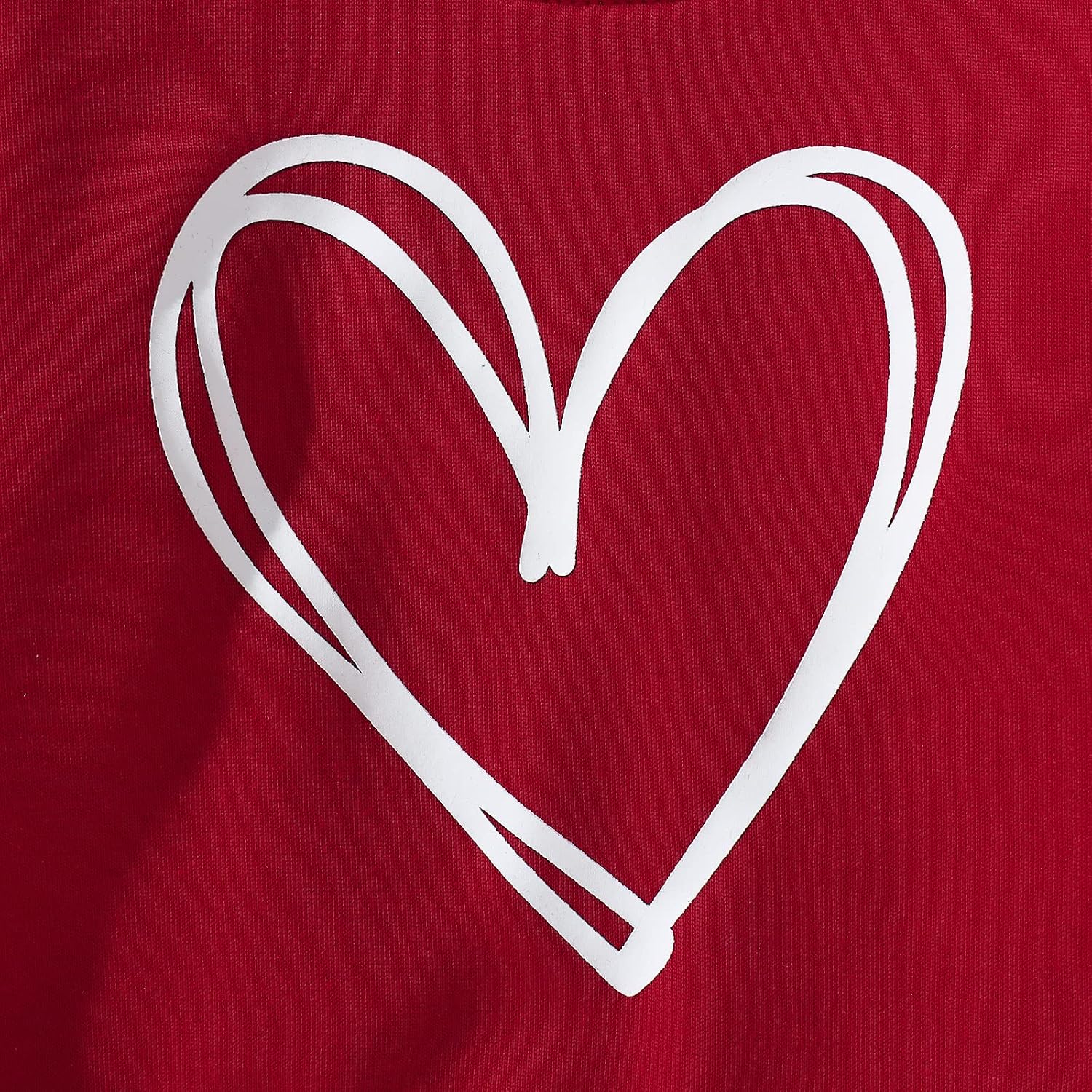 SOFEON Mommy and Me Valentines Matching Sweatshirt Love Heart Graphic Long Sleeve Pullover Casual Shirt Tops
