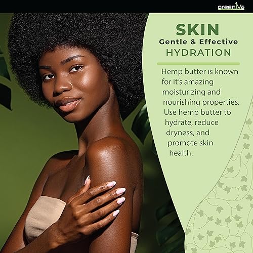 Miniatura 6 de GreenIVe Mantequilla corporal de cáñamo 17,500 mg por onza Aceite de cáñamo cremoso natural crudo y manteca de cacao virgen cultivado orgánicamente.