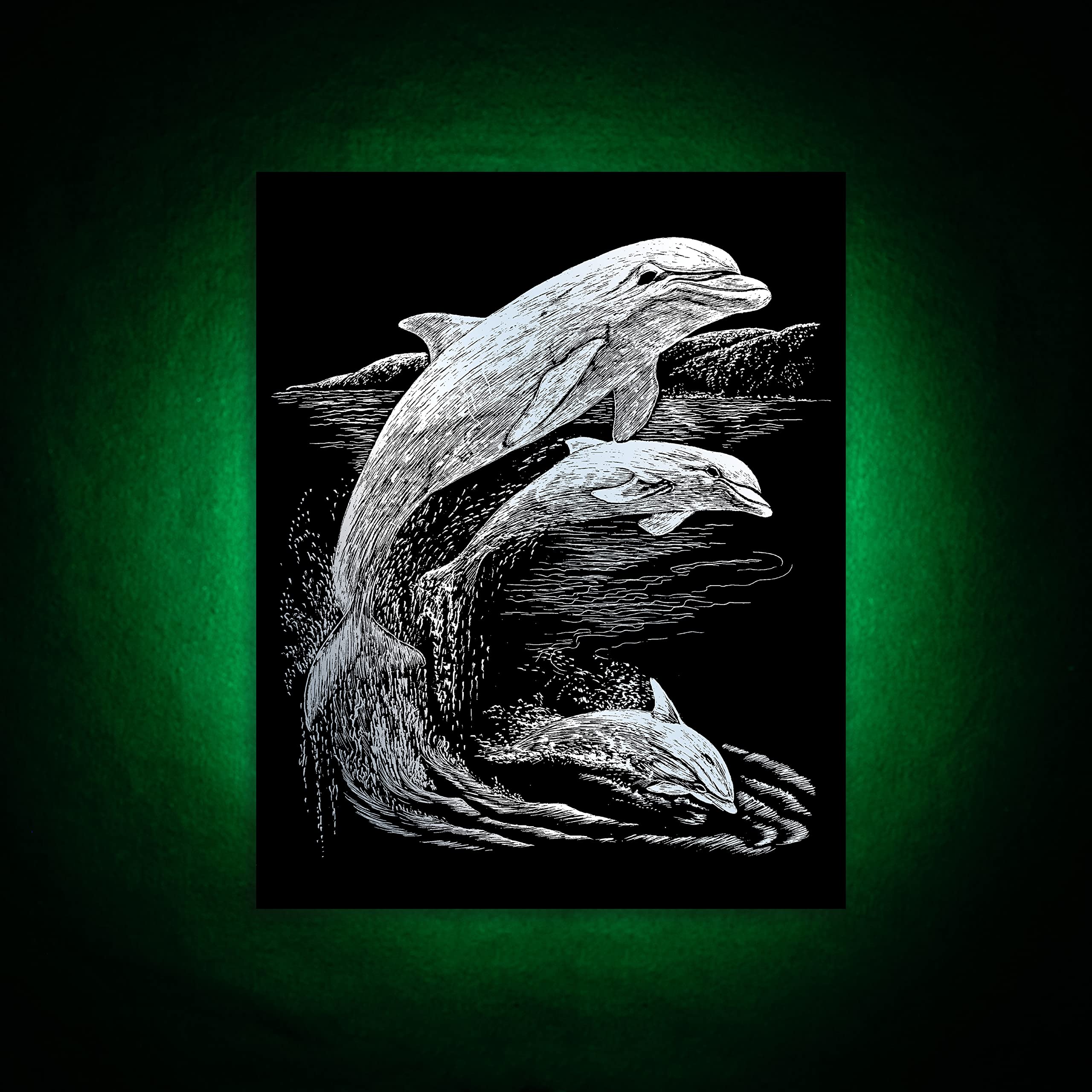 Amazon.com: Royal and Langnickel Silver Engraving Art, Dolphins