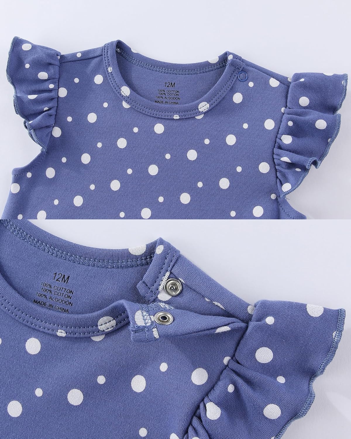 Baby Girls Romper Summer Ruffled Sleeve Bodysuit Dresses Infant Girl Clothes - Image 4