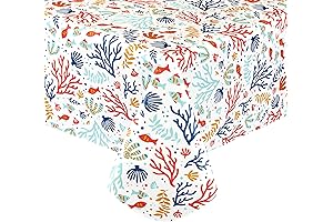 Newbridge Vinyl Flannel Backed Tablecloth: Unveil the Vibrant Sea Beneath Your Tabletop