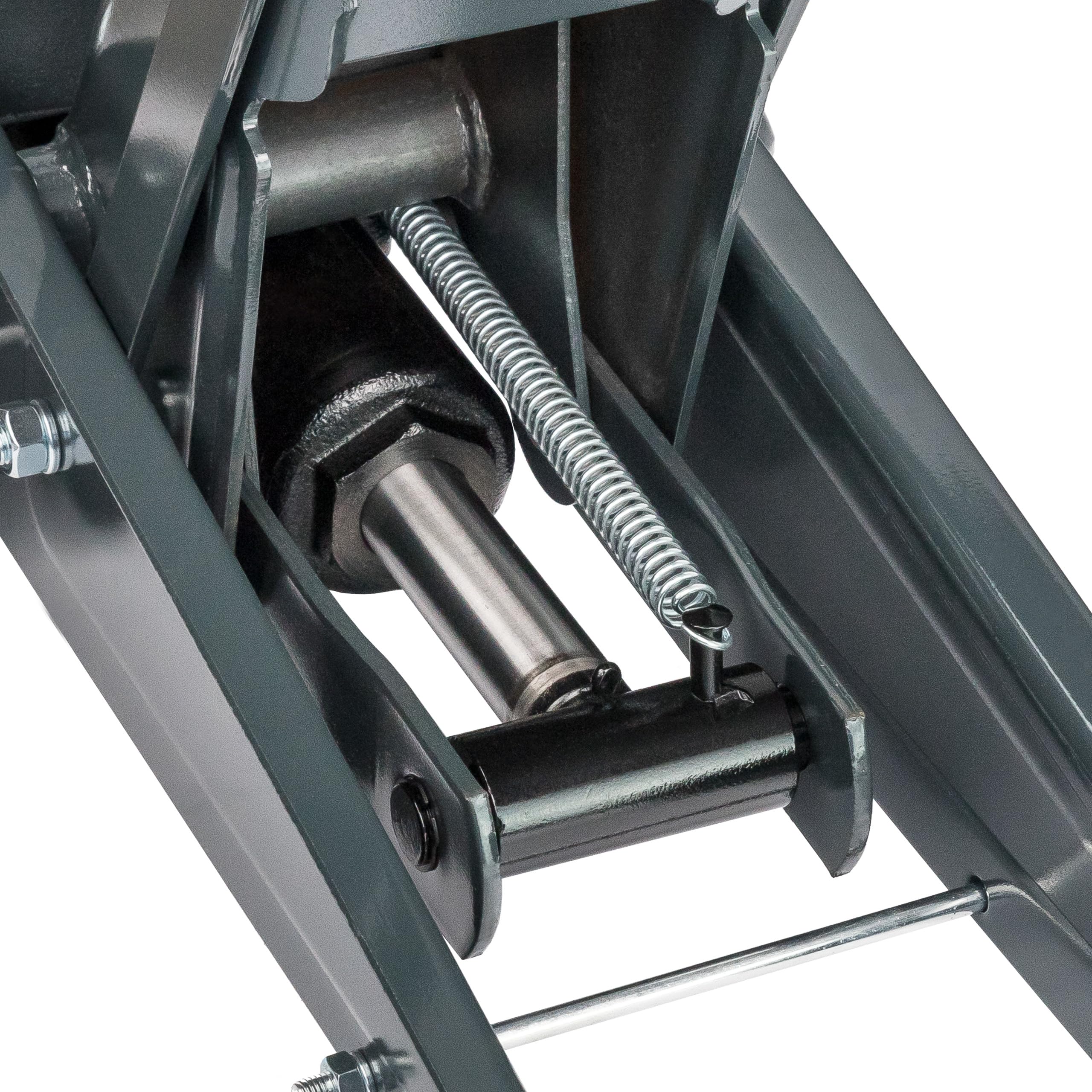 STIX HELN-05 Hydraulischer Wagenheber 3T - Robuste Ausführung, Hubbereich 130-480 mm, Teilbarer Hebel 94 cm, Metallräder, Solider Heber für Garage und Werkstatt