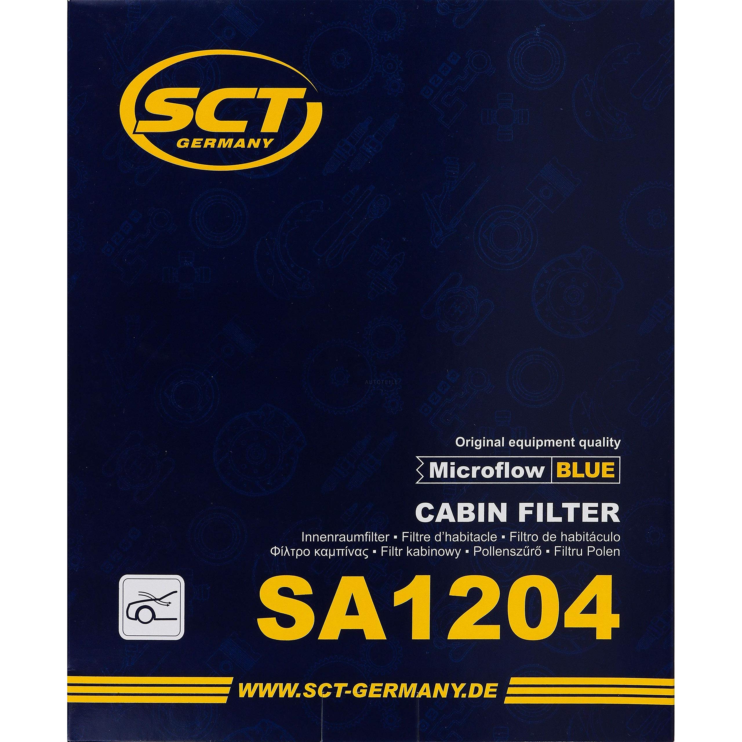 Set 85580450 SA 1204 20 filtros originales SCT para habitáculo, filtro de polen