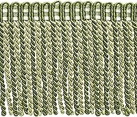 Vista 13 de DÉCOPRO Colección Noblesse de 6 pulgadas de largo con borde de flecos de lingote con cabecera de punto elegante (estilo # DB6), color burdeos