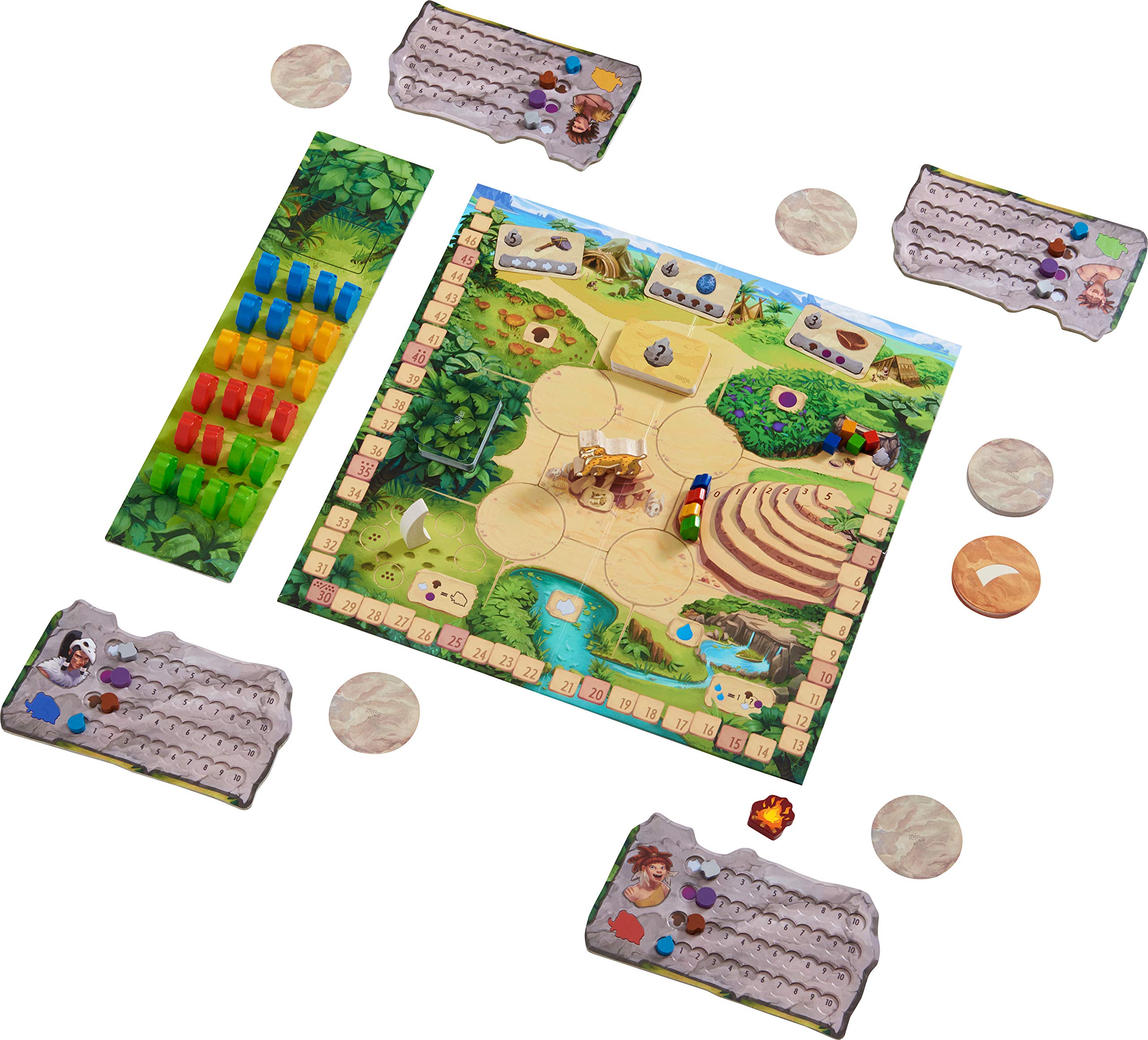 HABA 304321 - Honga, kniffliges Taktikspiel für die ganze Familie mit hochwertigen Spielfiguren aus Holz, für 2-5 Spieler von 8-99 Jahren