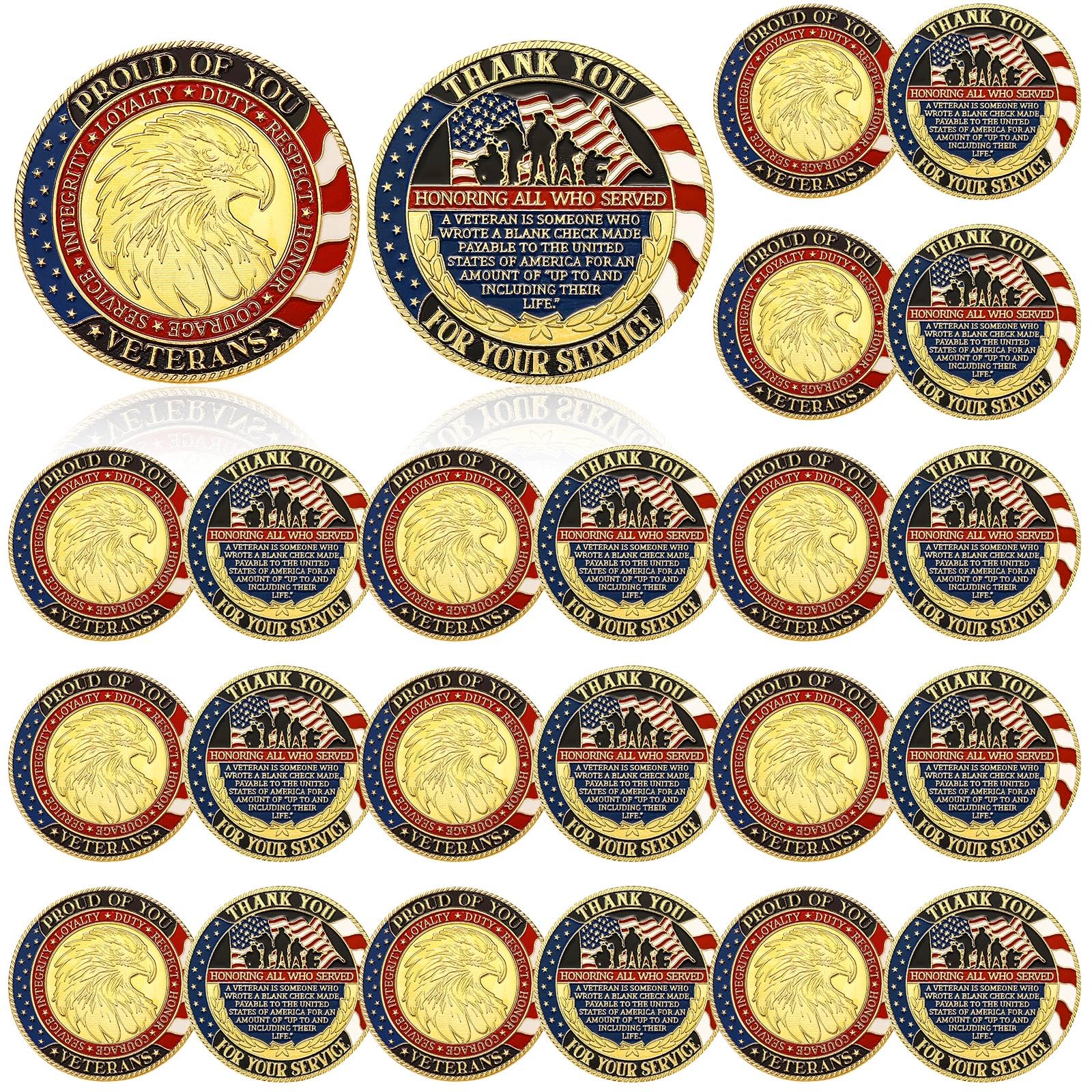 24 Pcs Put on The Whole Armor of God Coin Round Commemorative Coin Souvenir Prayer Metal Christian for Collectors Military Church Party Collectible Challenge Souvenir