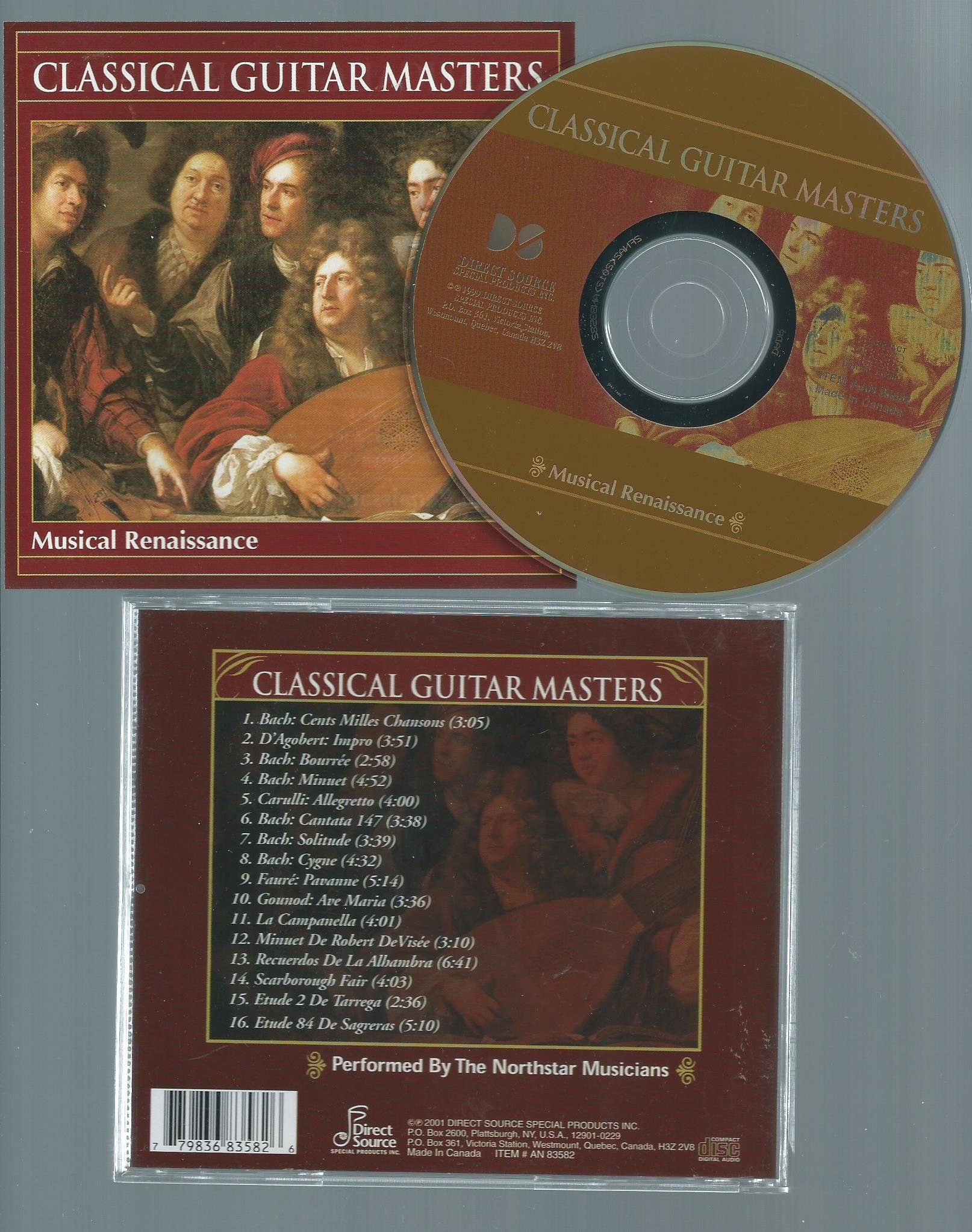 Classical Guitar Masters: Musical Renaissance [Audio CD]