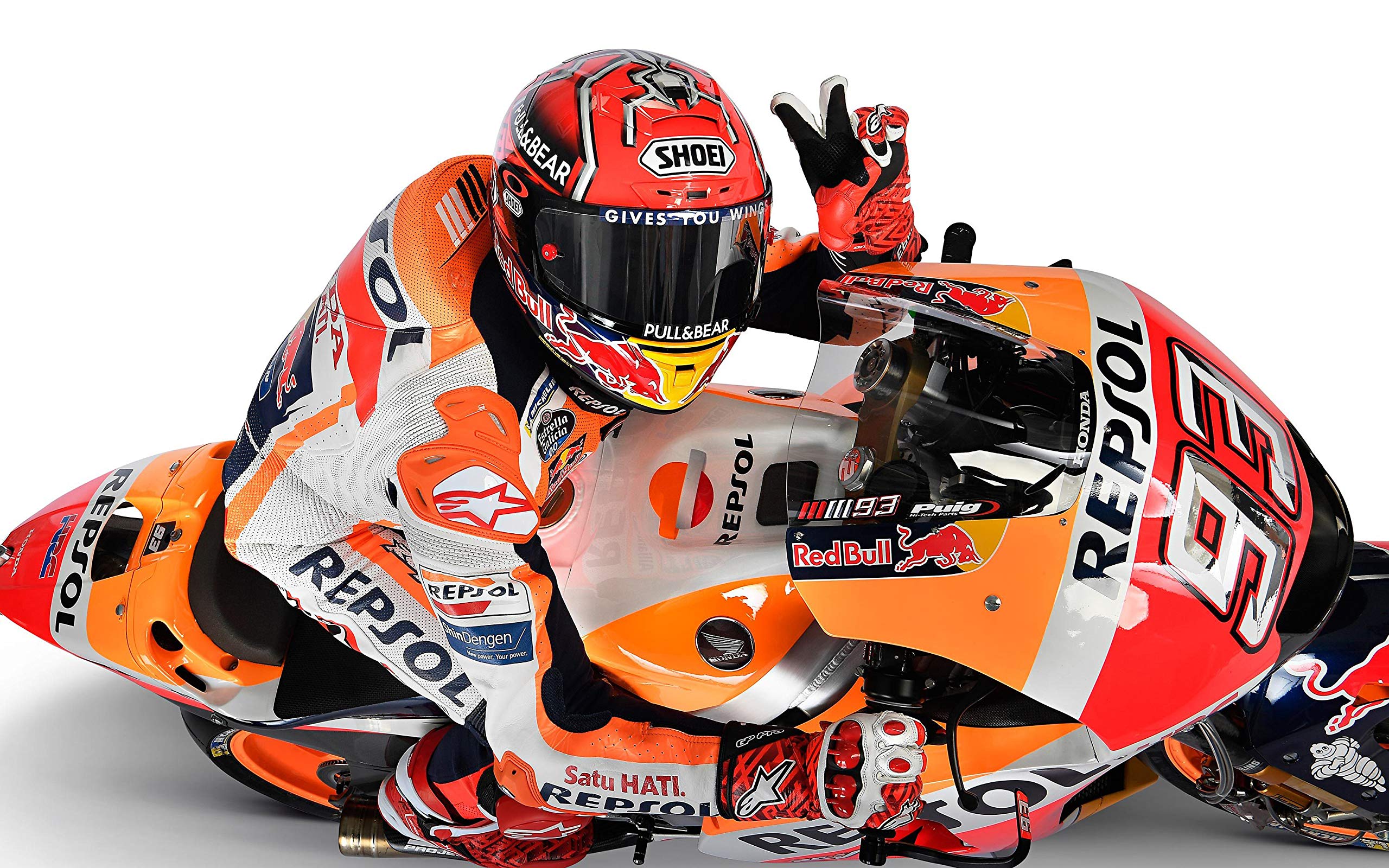 Laminated 42x24 Poster: Marc Marquez repsol Honda MotoGP 2018 Wide