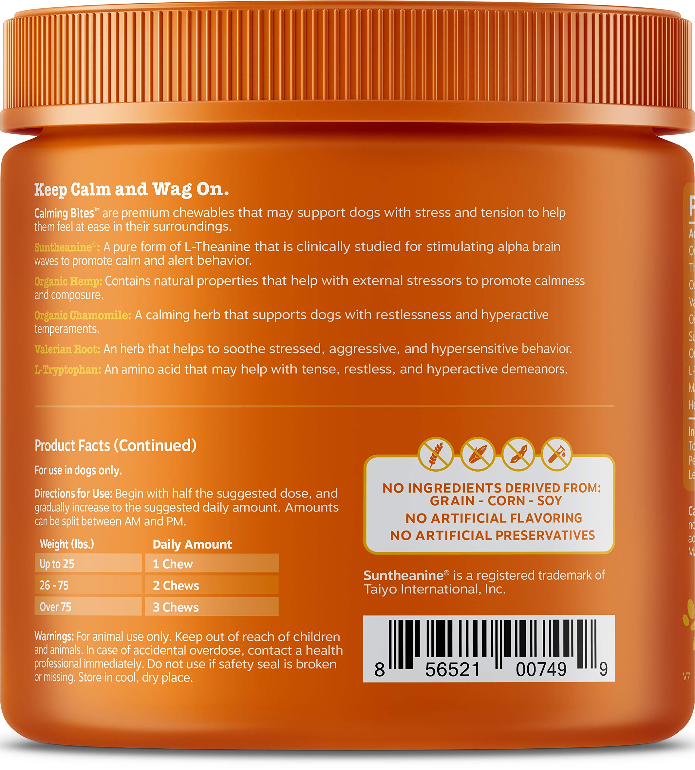 calming bites zesty paws