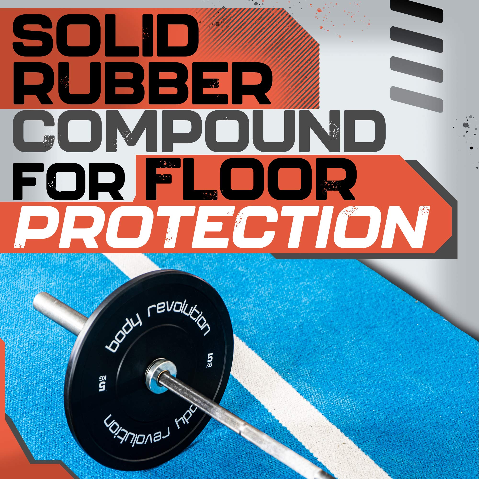 Buy Body Revolution Olympic Bumper Plates Rubber Coated Barbell