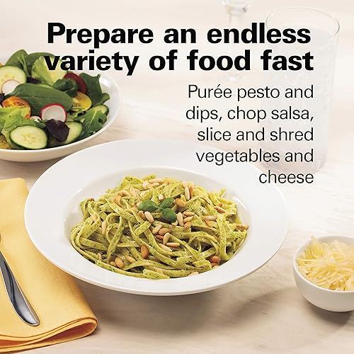 Miniatura 2 de Hamilton Beach Food Processor & Vegetable Chopper for Slicing, Shredding, Mincing, and Puree, 8 Cup, Black