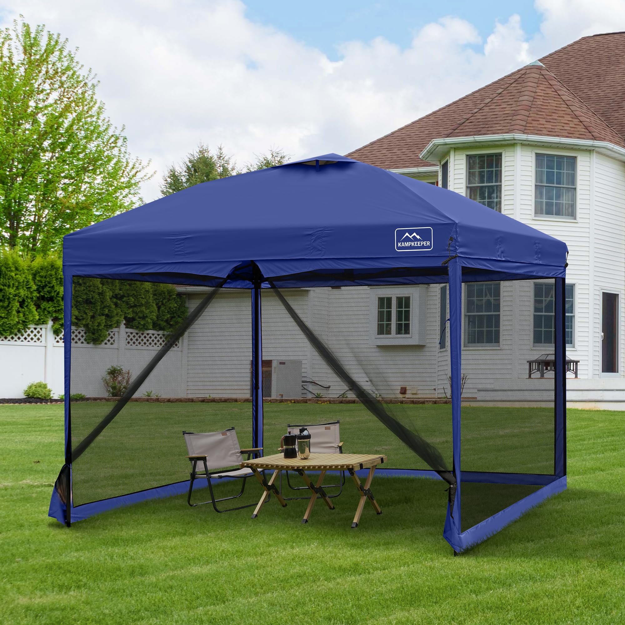 Amazon.com : KAMPKEEPER 10x10 Pop Up Canopy with Mosquito