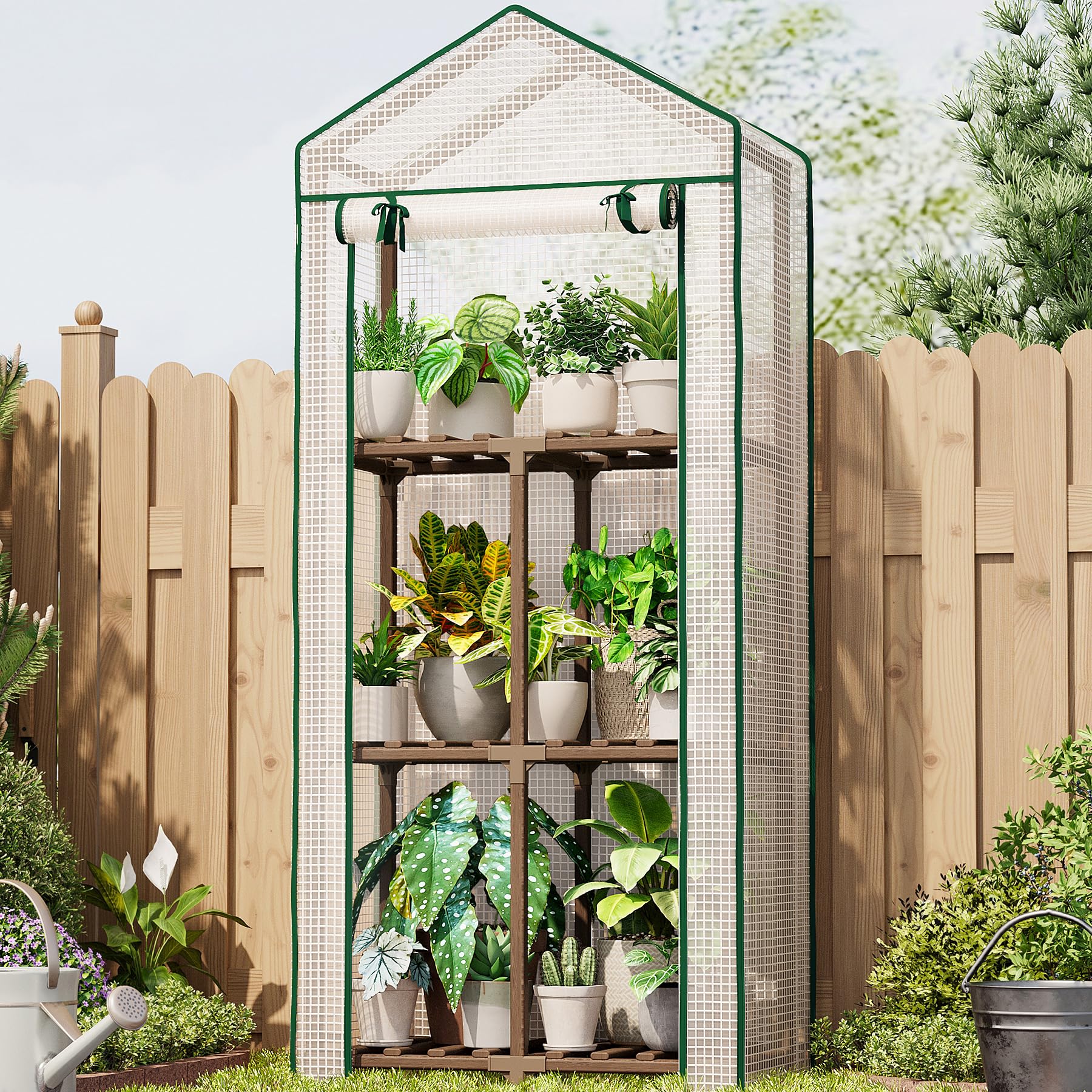Amazon.com : Bamworld 23 x 17 x 54-Inch Mini Greenhouses for
