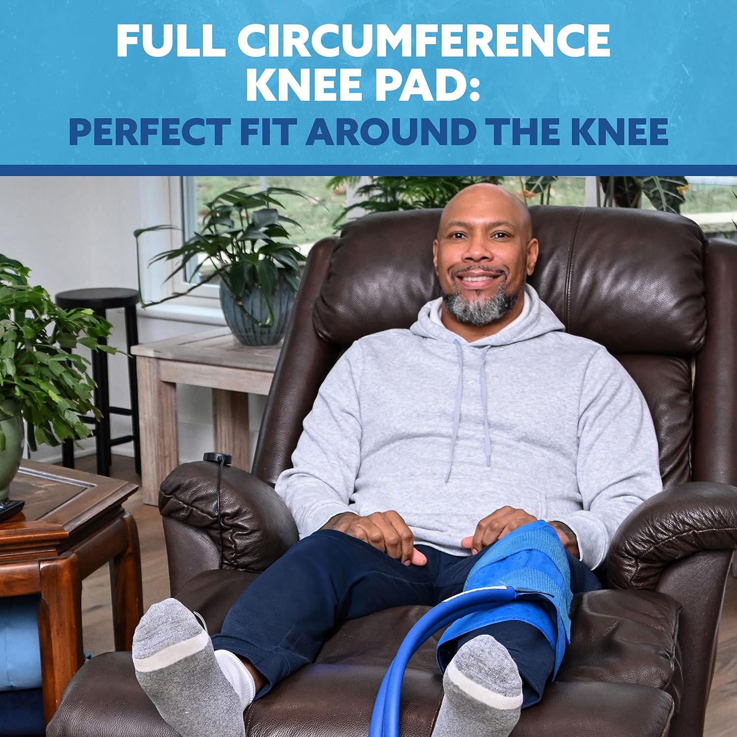 Polar Active Ice® Knee Full Circumference Therapy pad 12.5” x 22.5” with Detached Belts. Use only with The Polar Active Ice #AIS Therapy System.