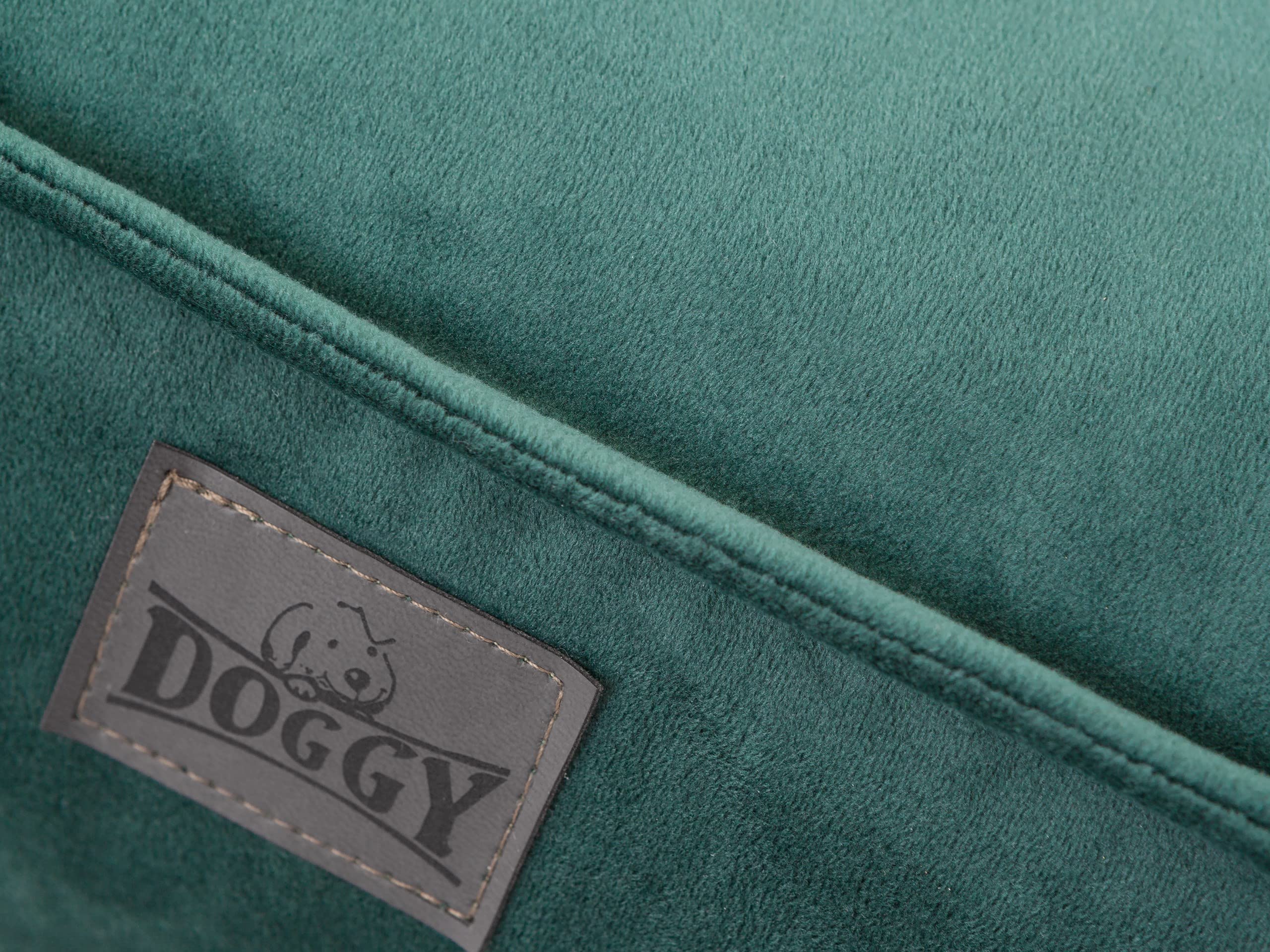 Doggy Legowisko dla psa, legowisko dla zwierząt domowych, leżanka dla psa, leżanka, poduszka dla psa, łóżko, sofa, materac, miejsce do spania, zielona, 120 x 77 cm