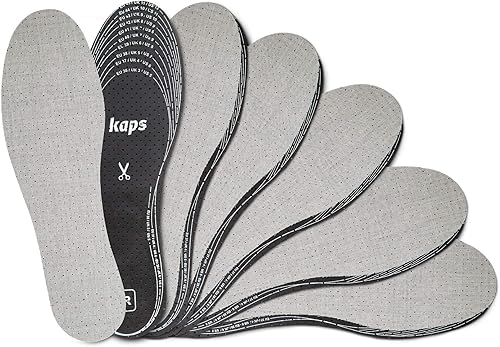 Kaps Odour Stop - Juego de 6 pares de plantillas antiolores para zapatos con carbón que come olor, insertos para zapatos, paquete de 6 pares, Varios