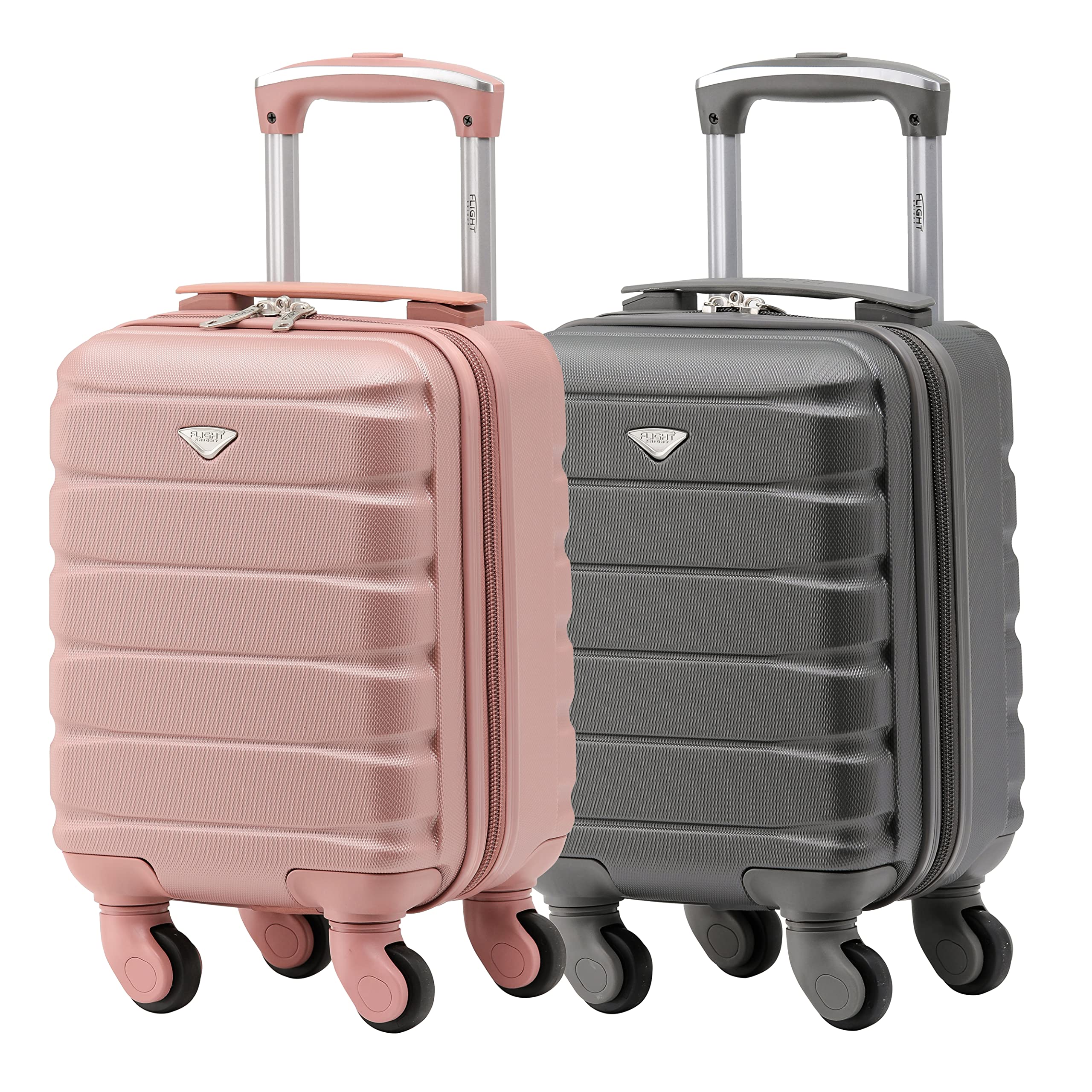 Flight Knight Suitcase Set of 2 Lightweight 4 Wheel ABS Hard Case Cabin Carry On Hand Luggage Approved for Over 100 Airlines Including easyJet, British Airways, Ryanair & Many More 55x35x20cm — view 76