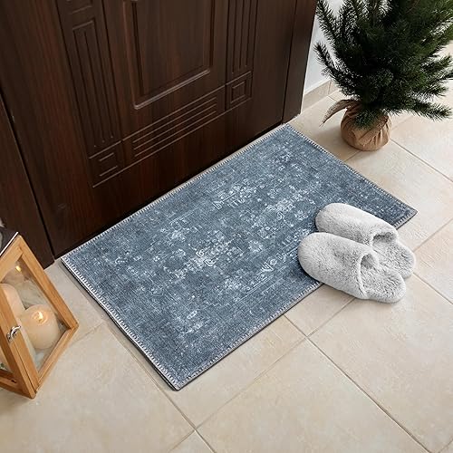 Miniatura 4 de RugOver Alfombra lavable a máquina, apta para mascotas y antideslizante, para interiores, cocina, baño, sala de estar, decoración del piso del hogar