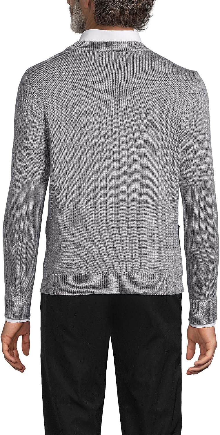 Lands' End School Uniform Adult Legacy Varsity Cardigan
