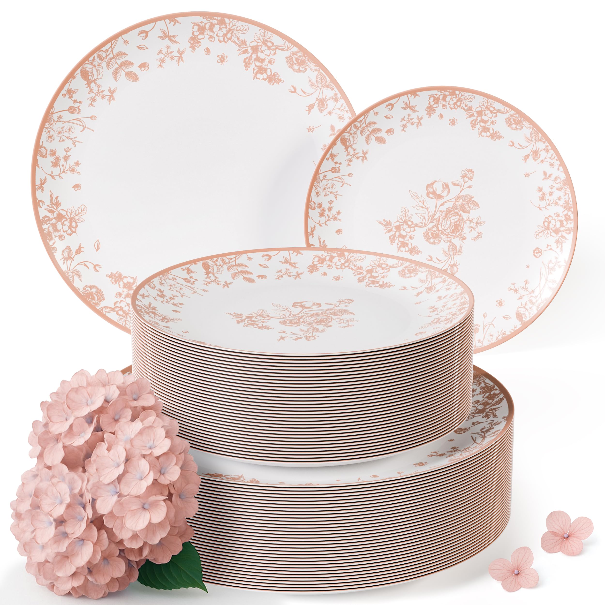 Amazon.com: Trendables Disposable Plates For Party Supplies | Pink