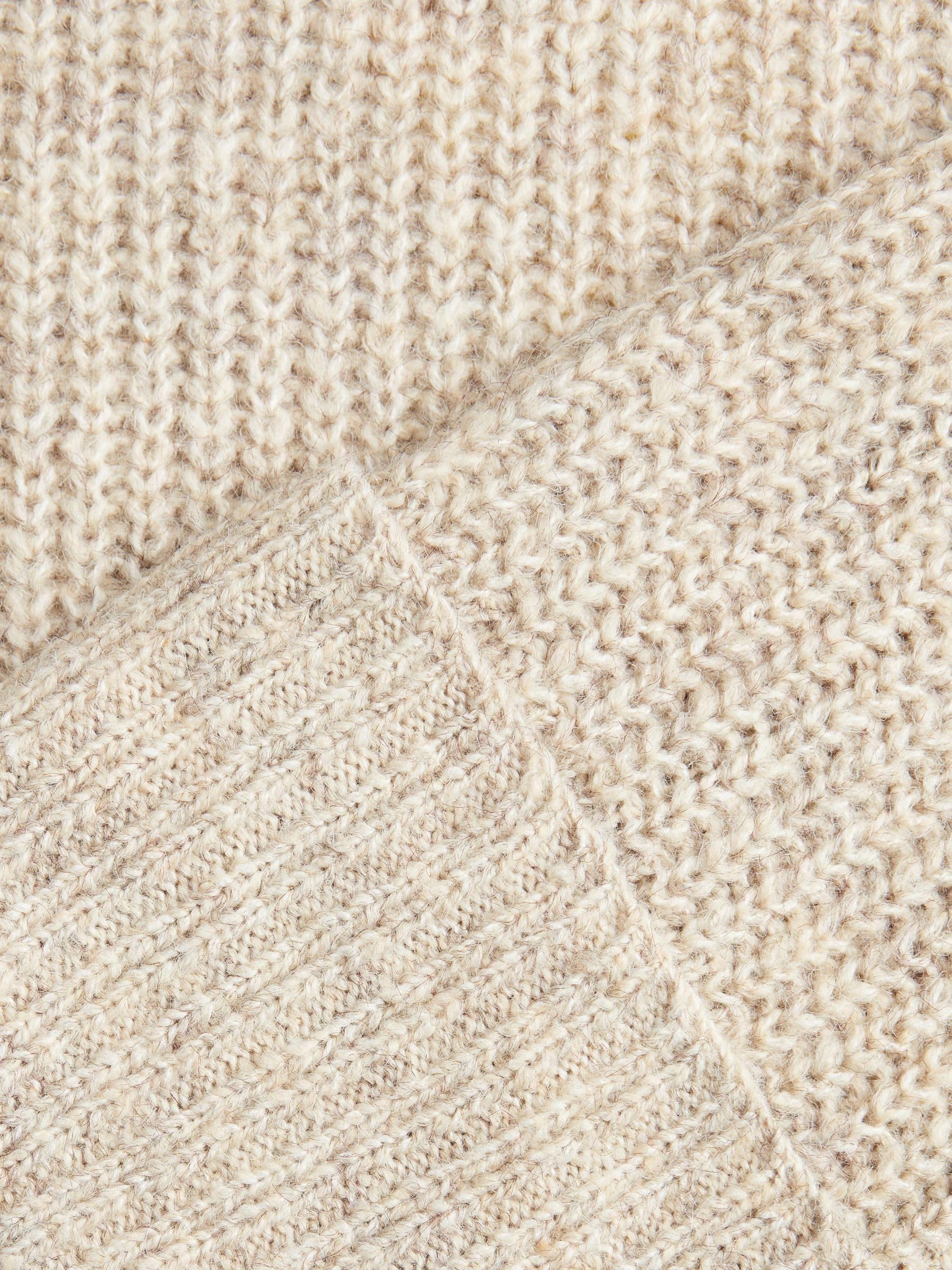 JACK & JONES Jxellinora Crew Neck Knit sweter damski z dzianiny, biały, L