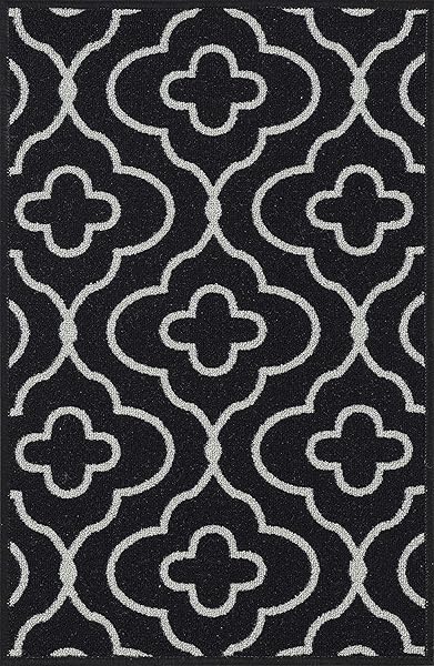 Serdim Rugs Washable Door Mat Kitchen Mats Non Slip Quatrefoil Design Hall Runner- Indoor Door Mat - Hallway-Passage Corridor Doormats - Floor Mat - 3