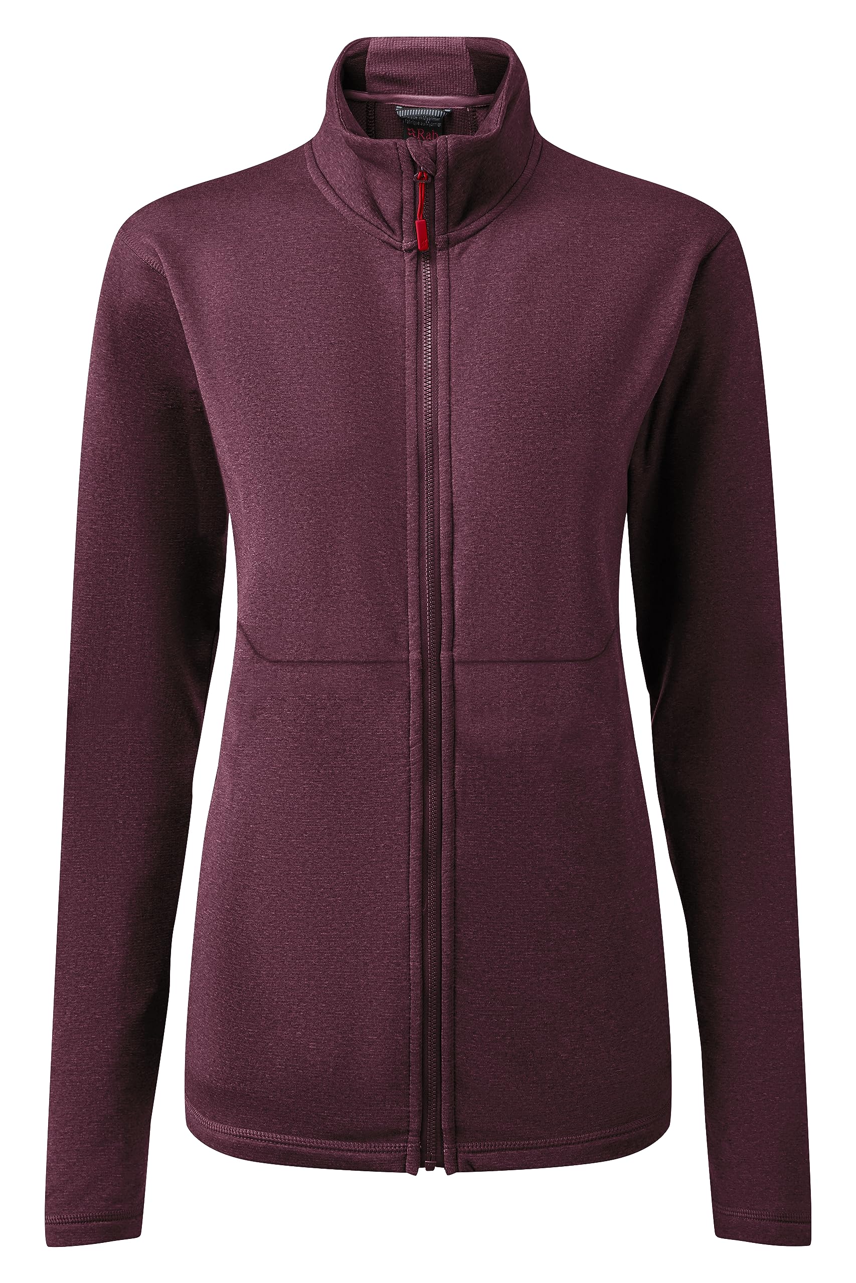 Rab Women’s Geon Jacket Fleece Full-Zip for Skiing, Trekking, & Casual Use - Deep Heather - 14