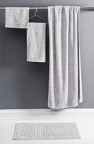 Miniatura 6 de Classic Turkish Towels - Juego de 6 toallas de lujo - 2 toallas de baño, 2 toallas de mano y 2 toallas pequeñas, 100% algodón turco, toallas de