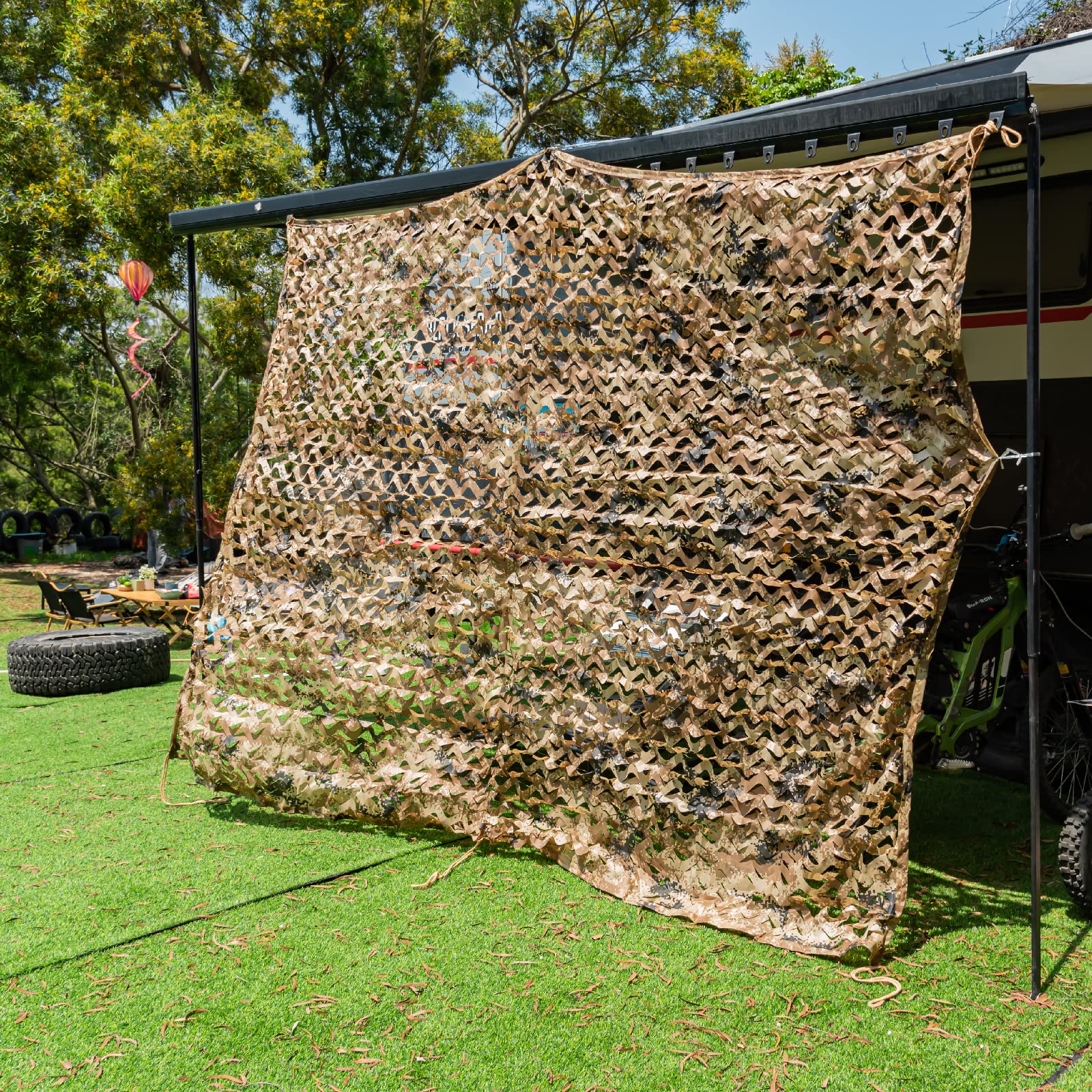 150D Malla Camuflaje Red Caza Estor para Caza Parasol Decoración Valla Fiesta - 2