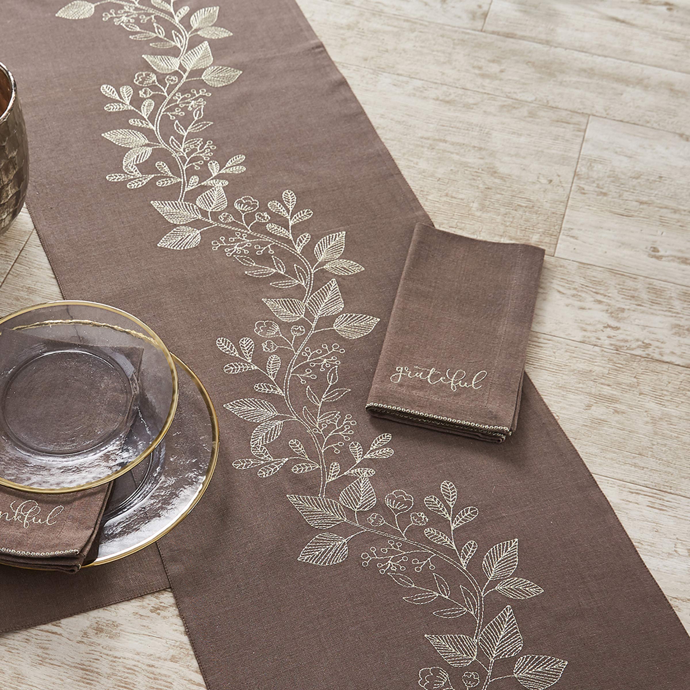 テーブルランナー　2点 Amazon｜Khooti両面ウォッシャブルポリジュートテーブルランナー