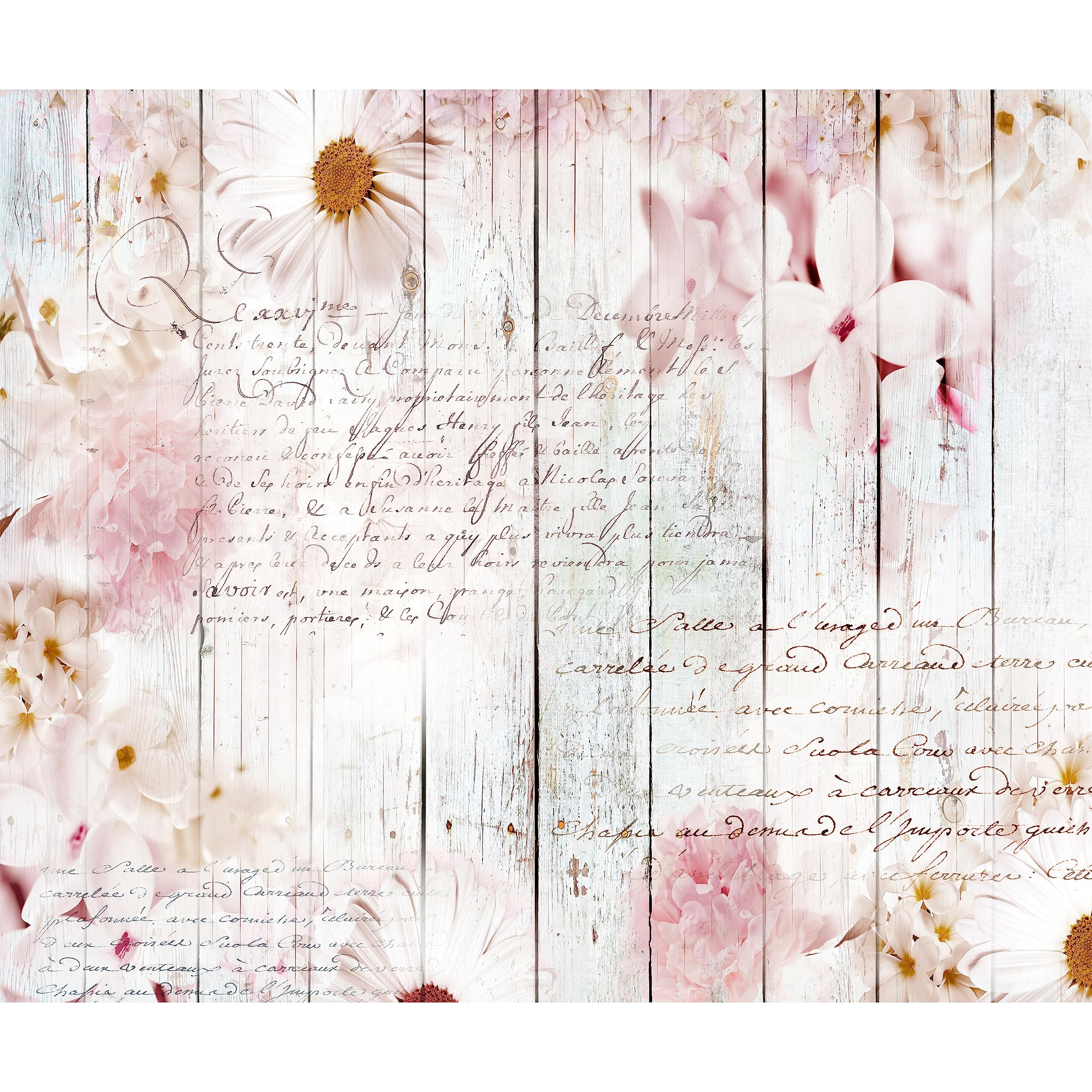 murando - Fototapete Vlies Blumen, 450x315 cm, Schlafzimmer, Wohnzimmer | Full HD Druck, 3D-Effekt, lichtbeständige Farben, ideal fürs Wohn- oder Schlafzimmer, schnelle Montage, lichtbeständig, edel