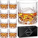 Whiskey Glasses Set of 8, 11 oz Crystal Old Fashioned Glasses, Buy 6 Get 2 Free, Perfect for Bourbon, Scotch, Vodka, Gift for Men, Women, Dad, Father