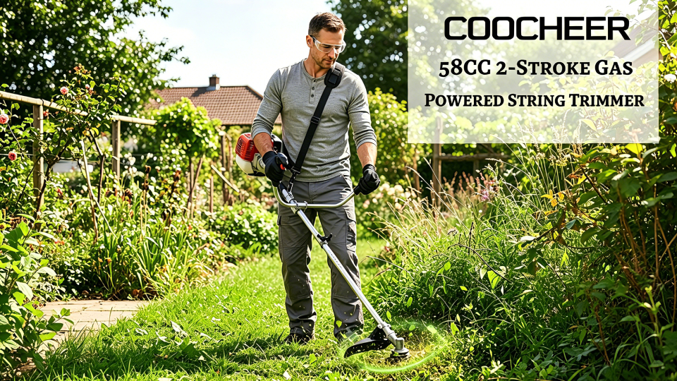Amazon.com : COOCHEER 58cc 2-Cycle Gas Brush Cutter – 4-in-1 Weed