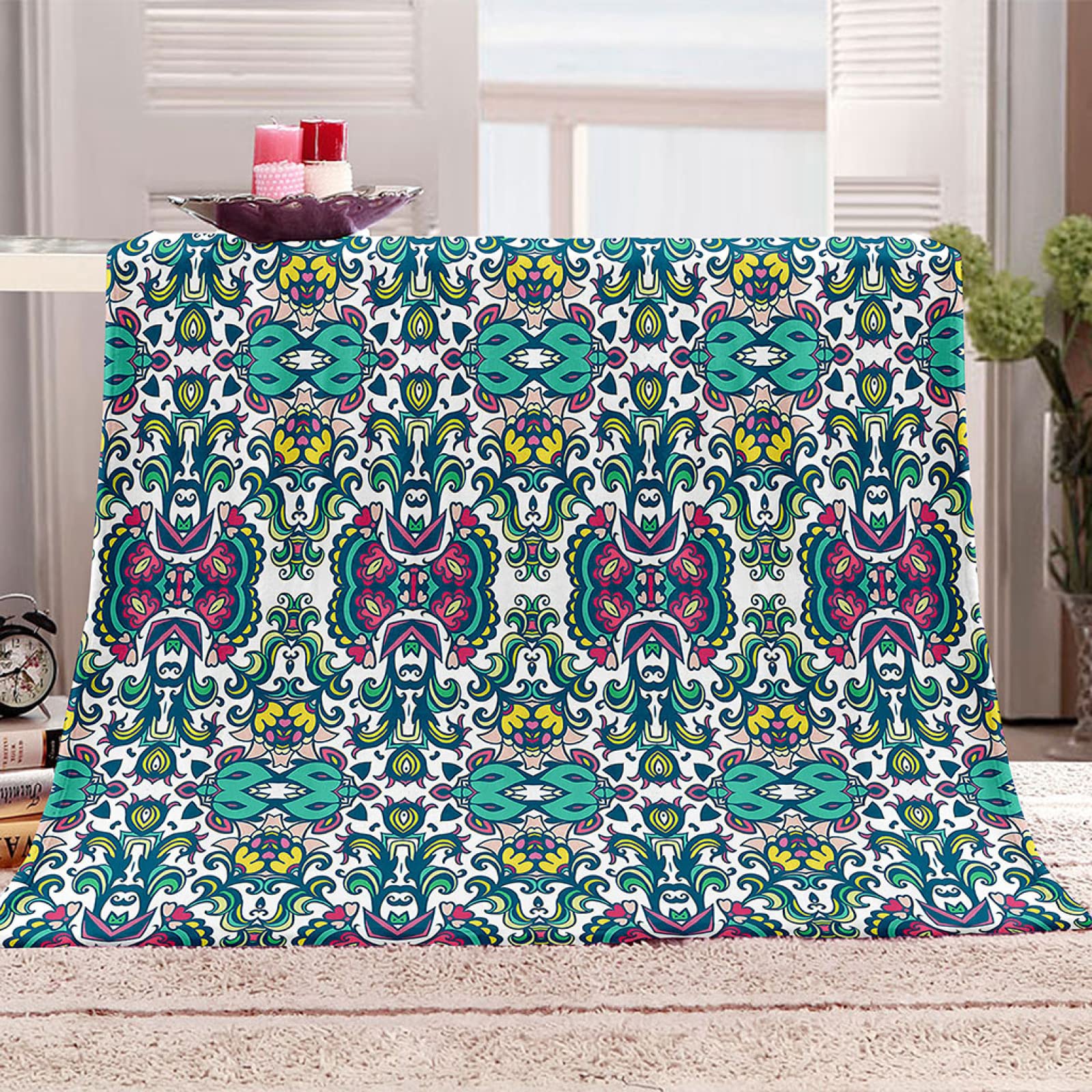Couverture de salon en flanelle pour canapé et soirées cocooning
