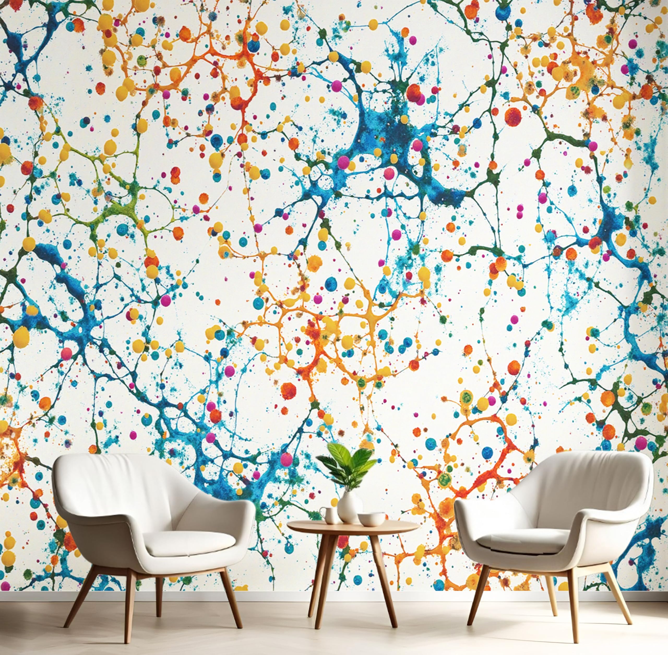 Papel pintado fotográfico textura abstracta pigmentos 200x140cm para dormitorio