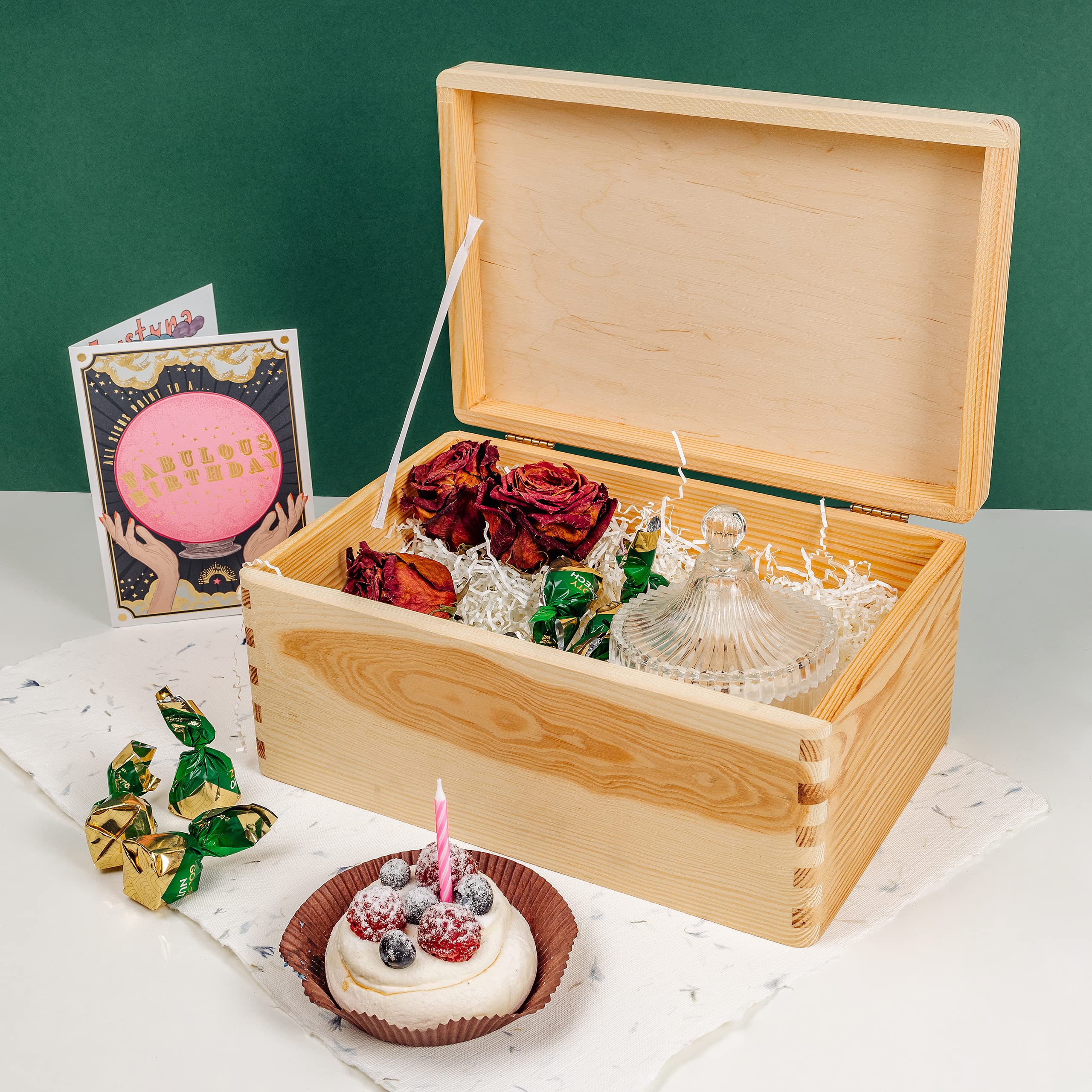 Creative Deco Foto Personalizzata Idea Regalo Scatola di Legno | Personalizzato Scatole dei Ricordi | Per Donna, Uomo e Coppie | Stampa a colori | Per Compleanno, Pasqua, Feste