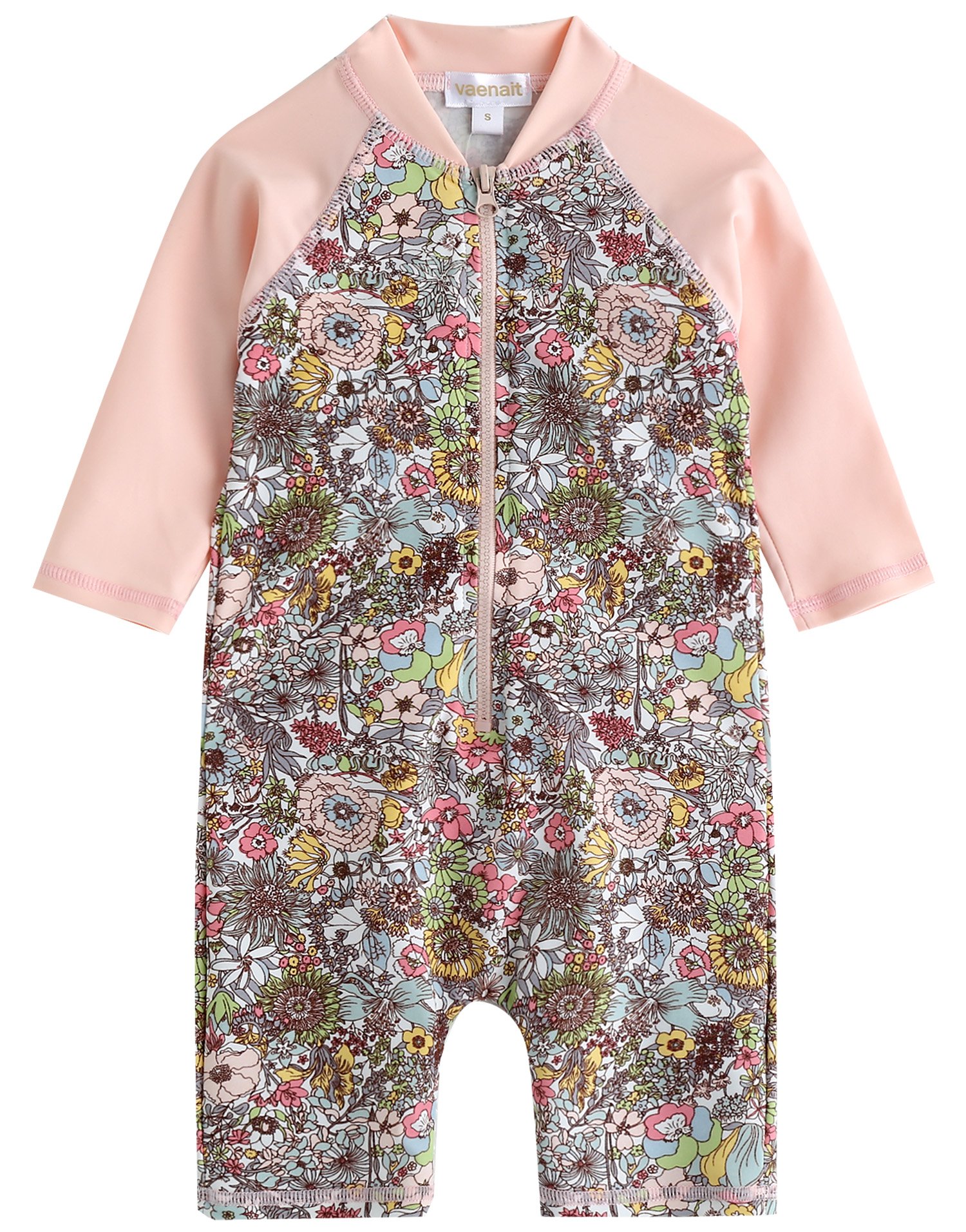 VAENAIT BABY 0-24M Infant Girls Longsleeves One Piece Swimsuit Baby Floral L