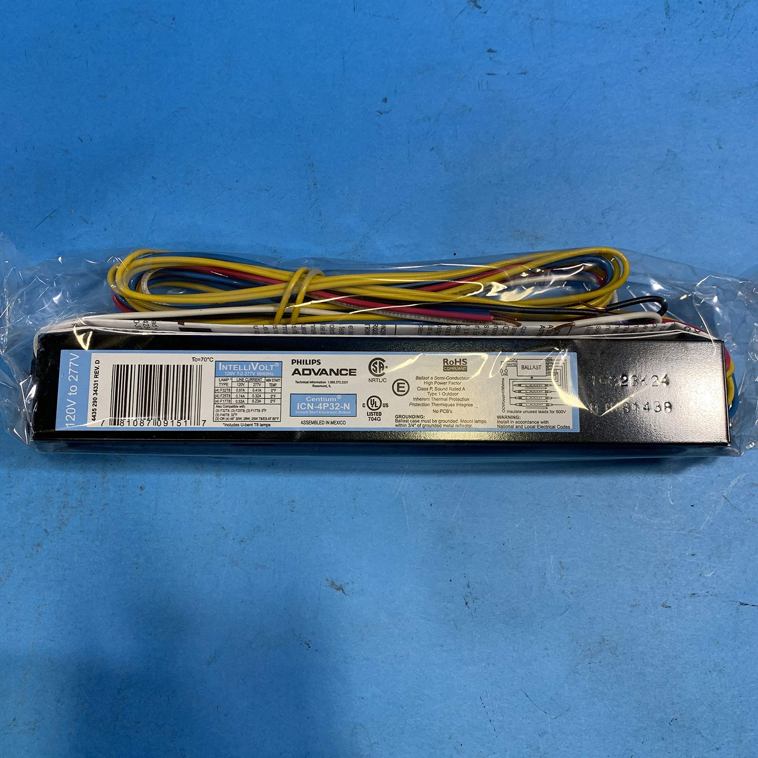 Philips Advance Ballast Wiring