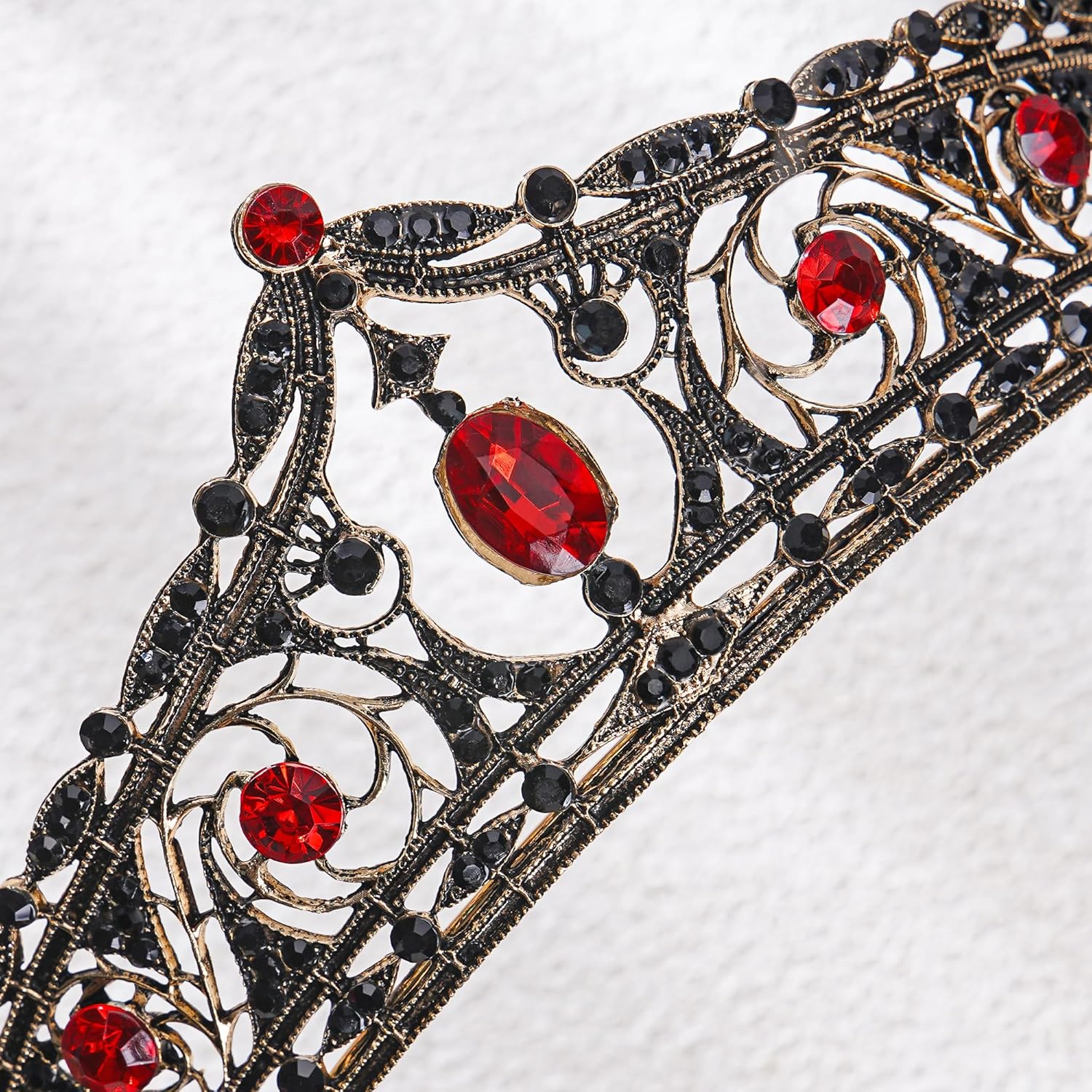 Medieval Royal Crown for Women - Retro Baroque Queen Wedding Crowns for Bride Goddess Halloween Cosplay Headwear - Image 5