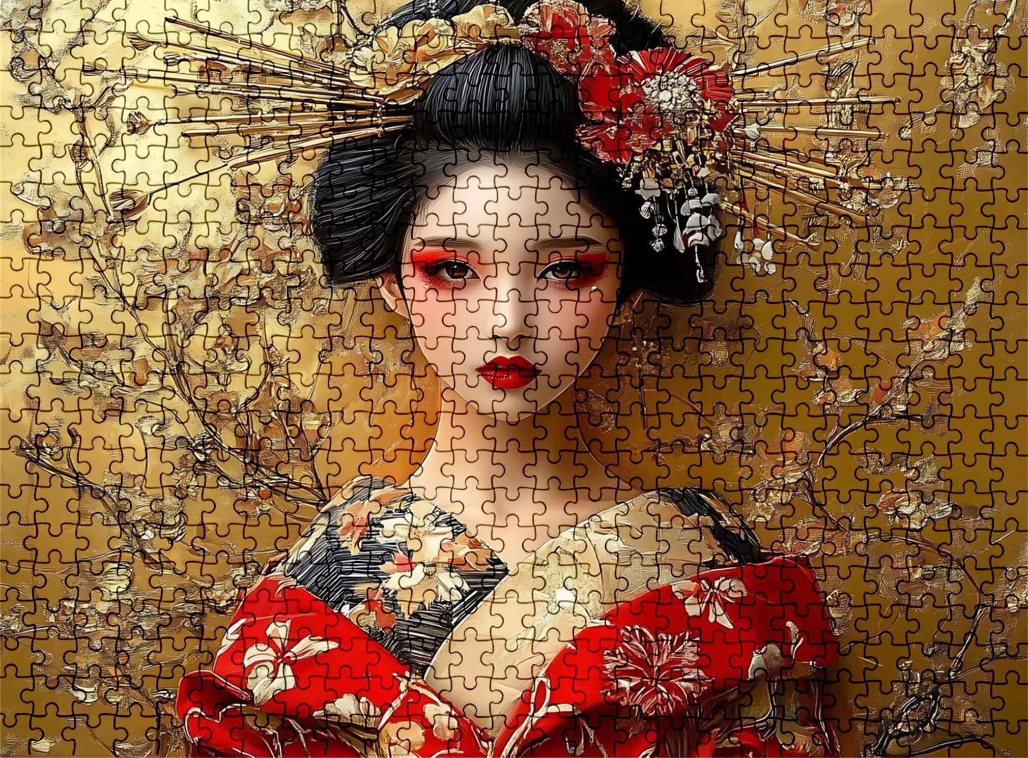 Puzzle 5000 Teile, Holzpuzzle Erwachsene Japan Schönheit Impossible Klassische Jigsaw Puzzles 156.5 x 105.5 cm, Familien Spiel, Puzzle Stressabbau Denkspiel, Home Dekor w0-738