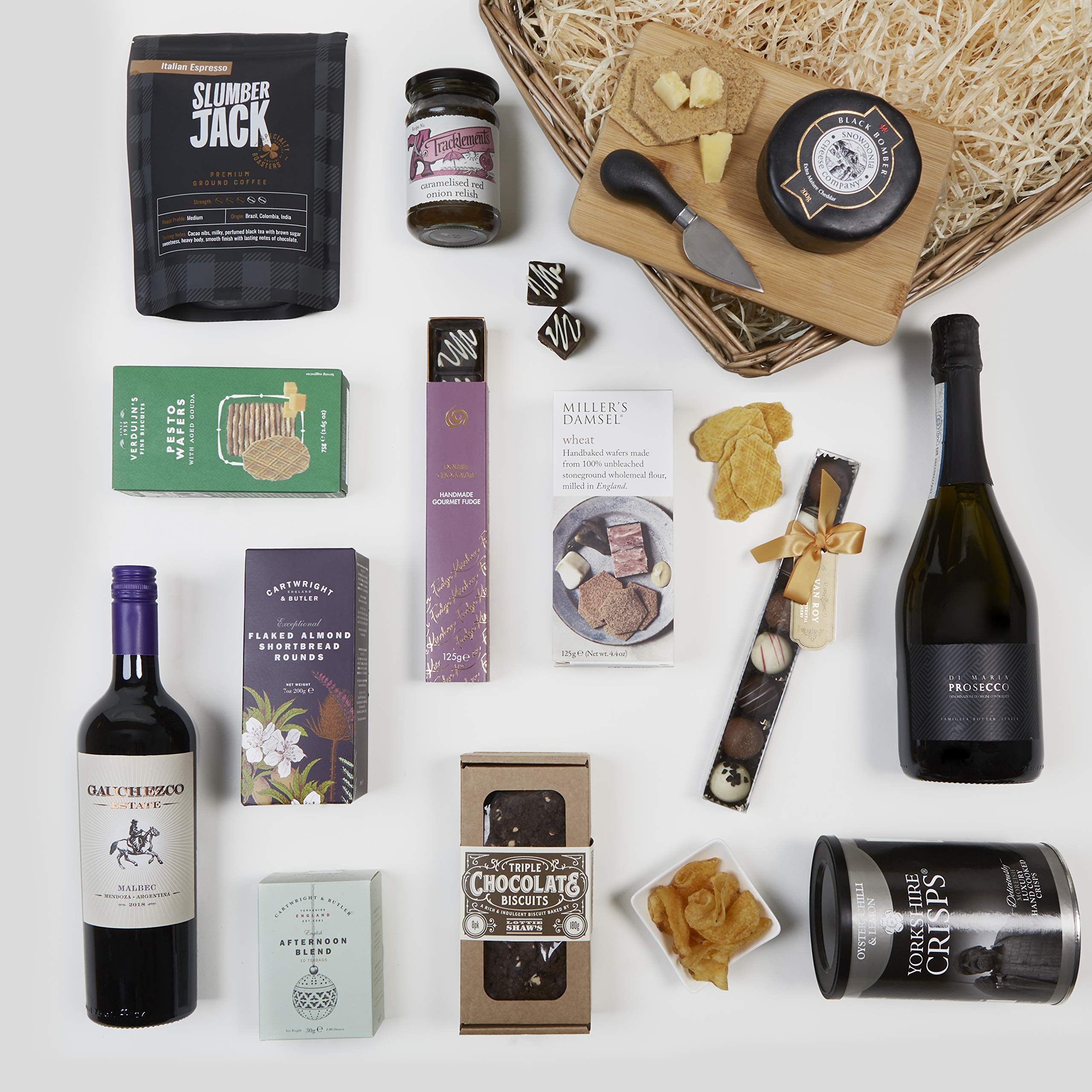 The Ultimate Wine and Cheese Collection Italian Prosecco & Malbec Red