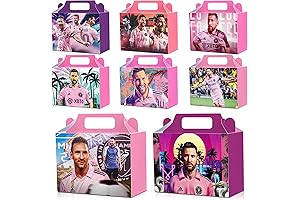 YJOO 24-Pack Miami Messi Party Favor Boxes: Perfect for Birthday Celebrations