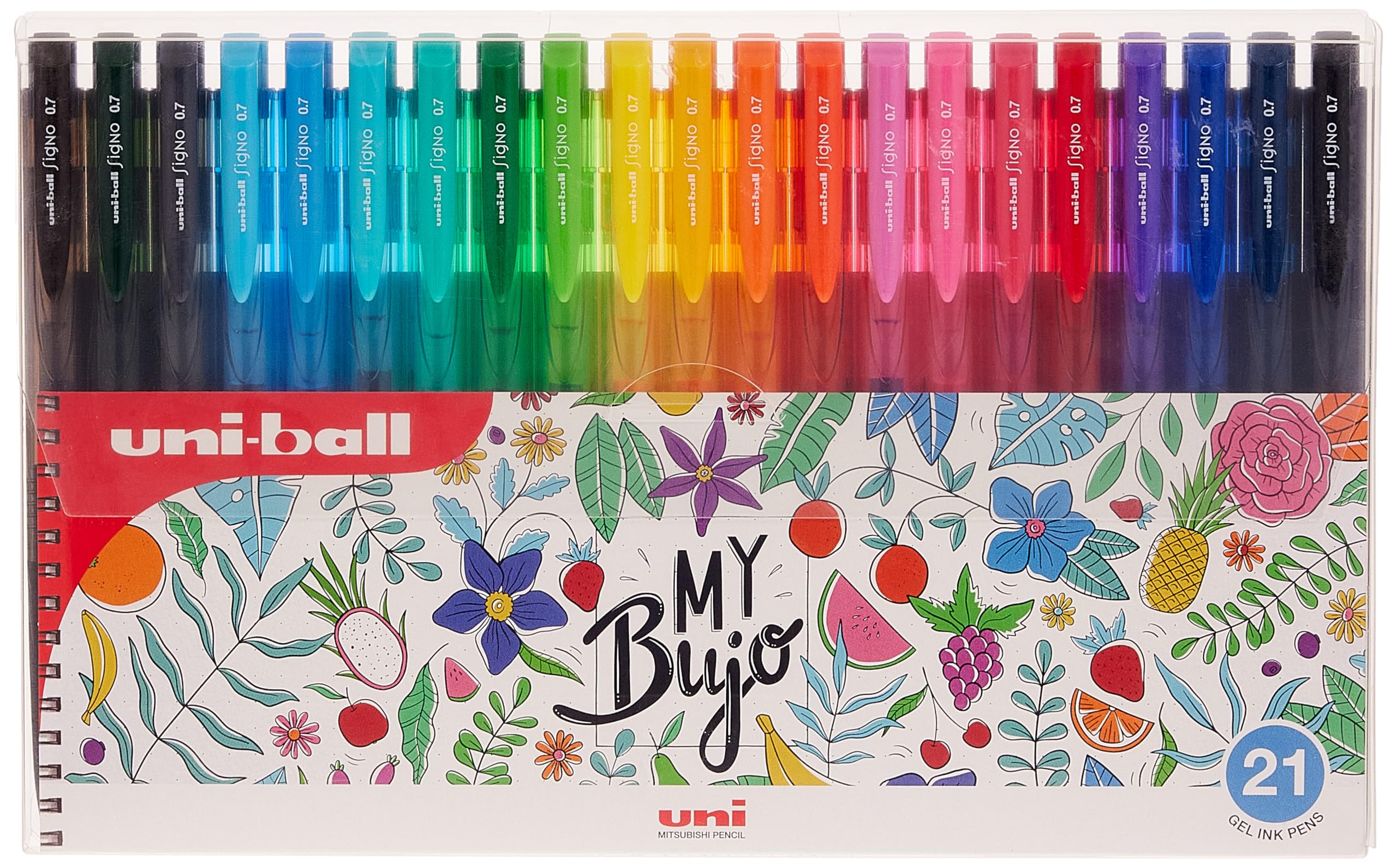 Mitsubishi Uni-Ball Signo 0.7 mm Tip Gel Pens 21-Pack, Assorted